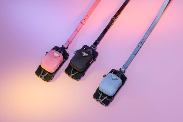 prada accessory hair pin clip airpods case tokyo pop up