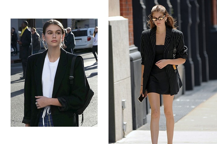 總能將西裝外套詮釋的理所當然,向超模 Kaia Gerber 偷師 20+ 中性正裝穿搭!