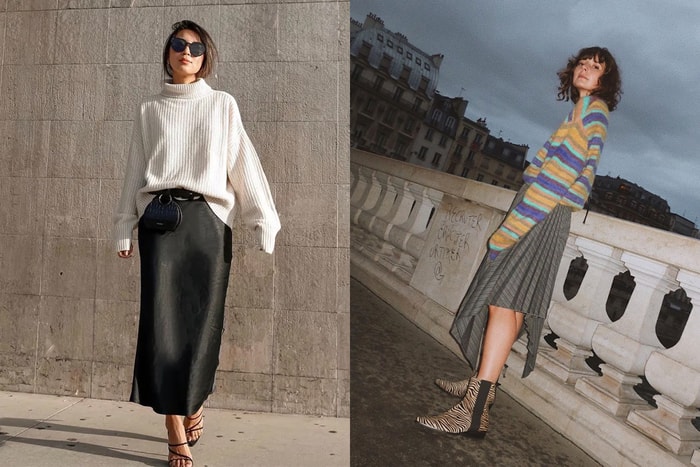 別因天氣漸涼而捨棄半截裙!IG 女生這樣配搭毛衣更顯時尚、優雅氣質