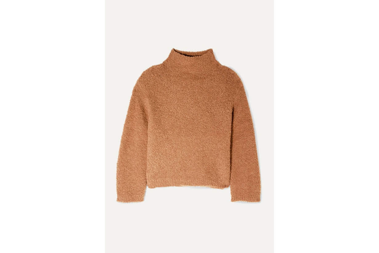 Textured Wool-blend Turtleneck Sweater
