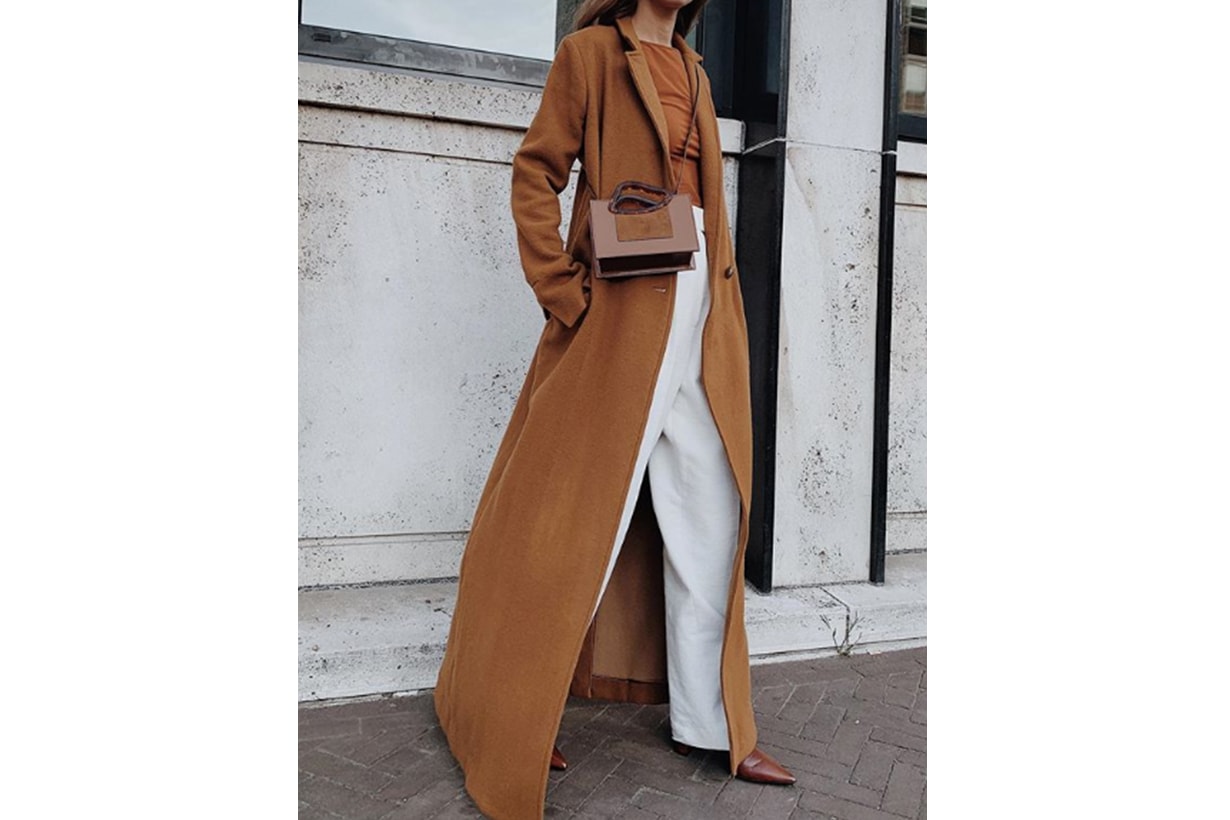 Maxi Camel Coat Street Style