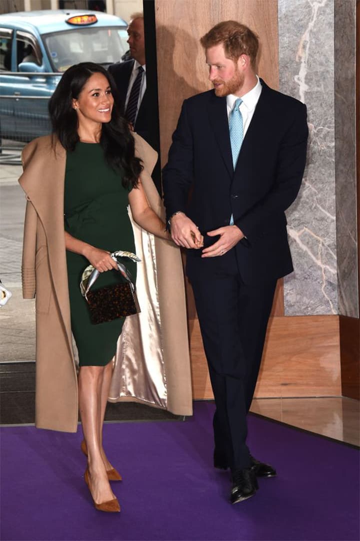 Meghan Markle's Parosh Dress and Montunas Bag