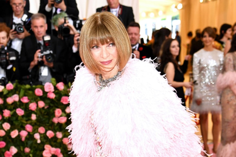 Anna Wintour Met Gala Red Carpet Look