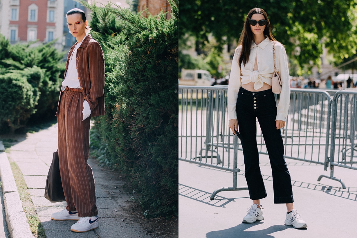 model off-duty sneakers outfits street style