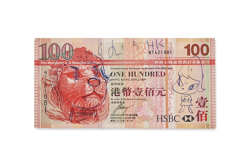 yoshitomo nara 100 hong kong dollar note Sotheby’s