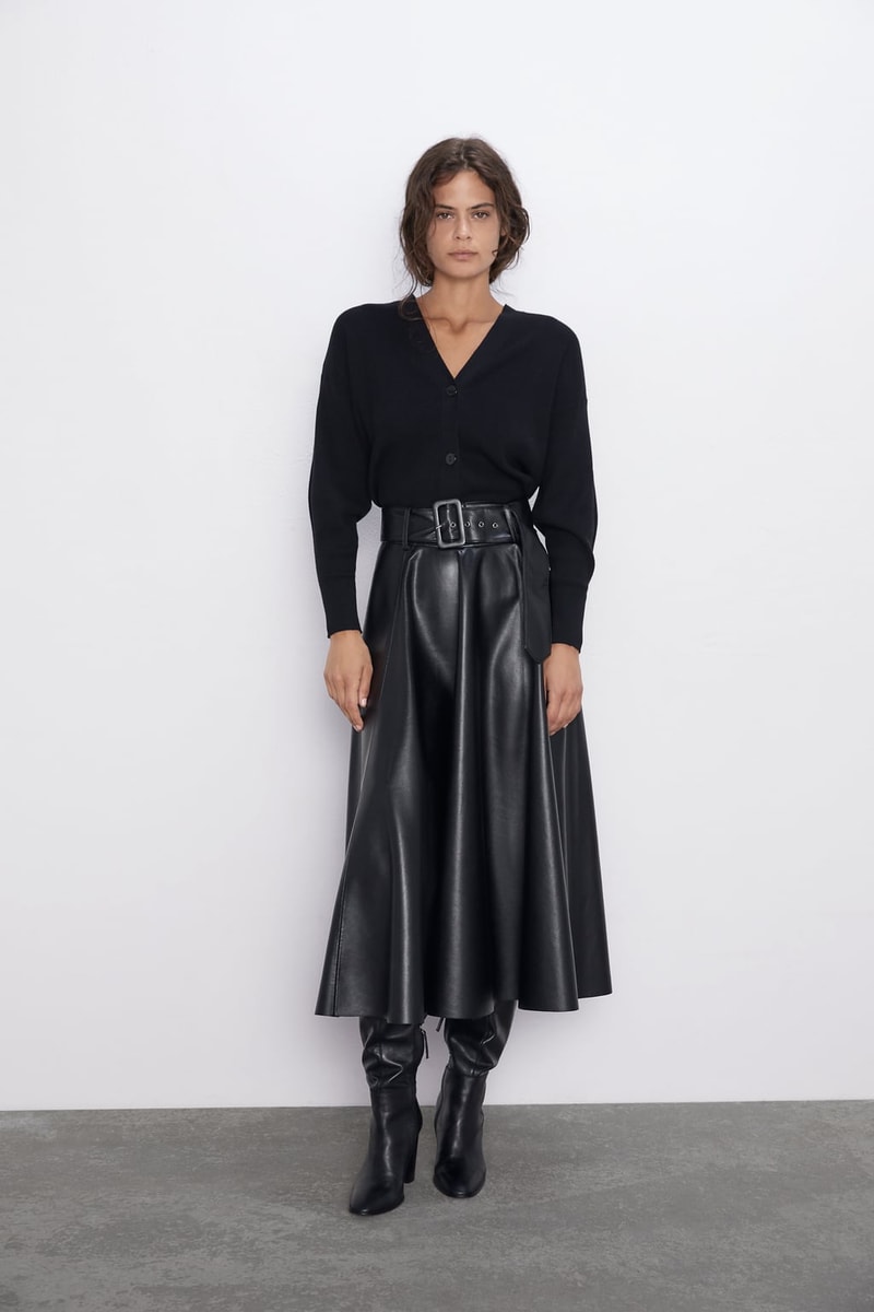 zara leather items 2019 fw jacket skirt shirts pants