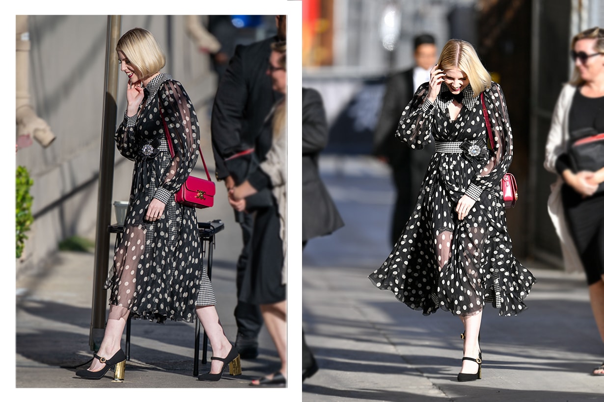 Celine Triomphe Handbag Celebrities Outfit Style