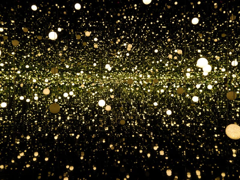 yayoi kusama every day I pray for love exhibition David zwirner new york infinity mirror room