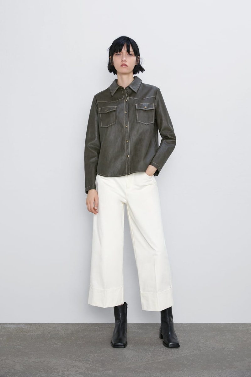 zara leather items 2019 fw jacket skirt shirts pants