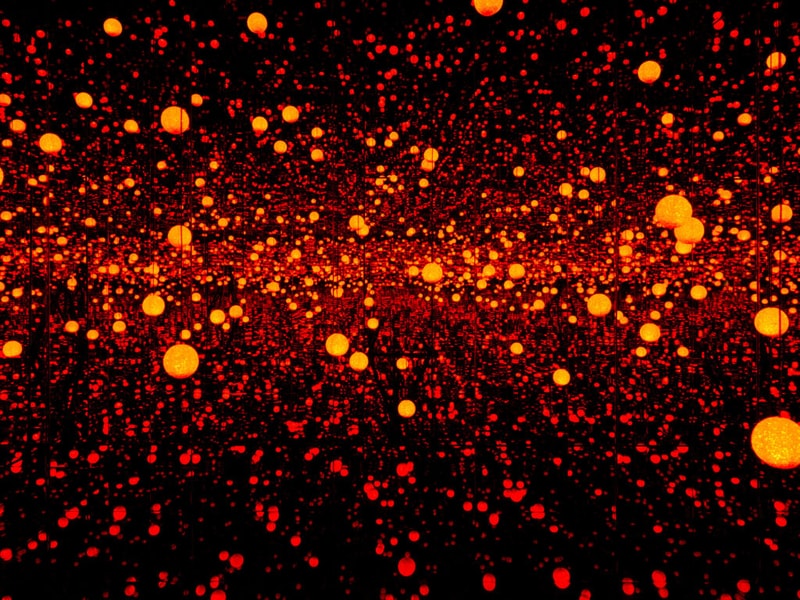 yayoi kusama every day I pray for love exhibition David zwirner new york infinity mirror room