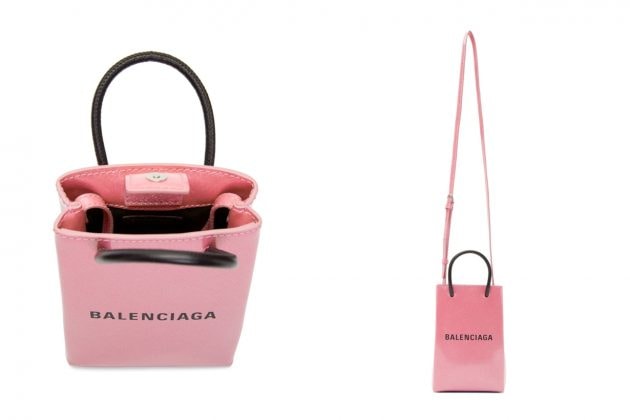 balenciaga pink glitter shopping tote new color ville bag