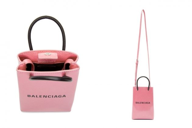 balenciaga pink glitter shopping tote new color ville bag