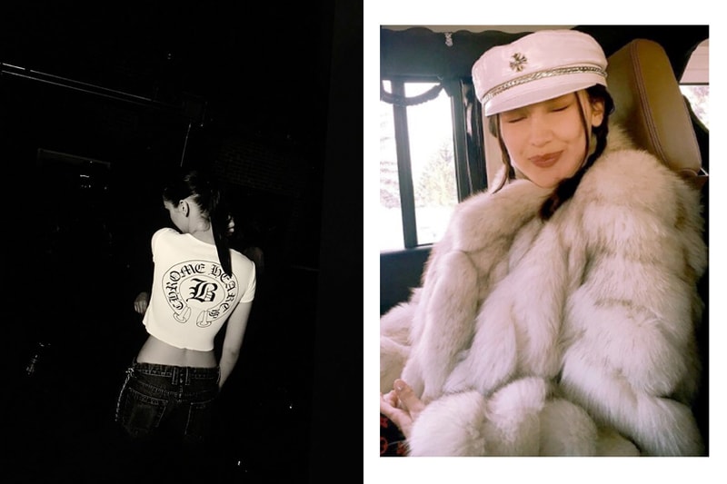 bella hadid chrome hearts collabration