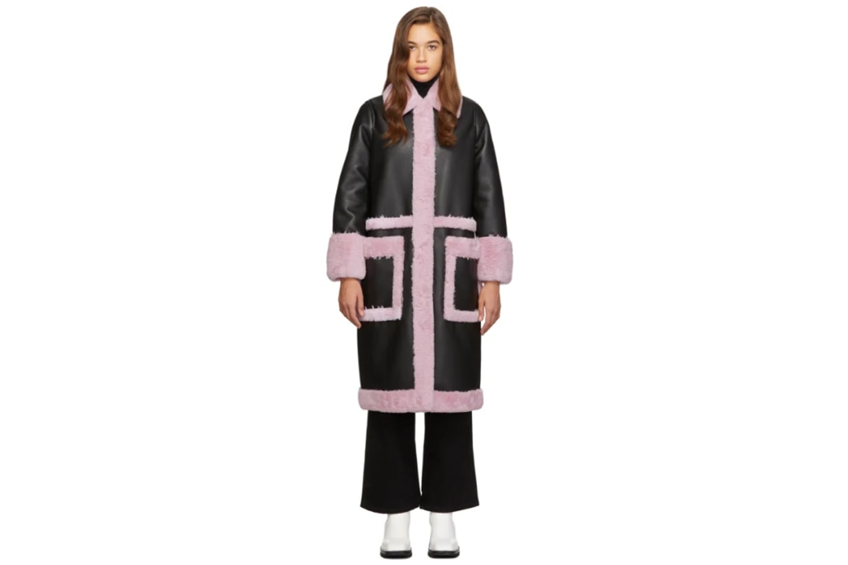Black & Purple Riley Coat