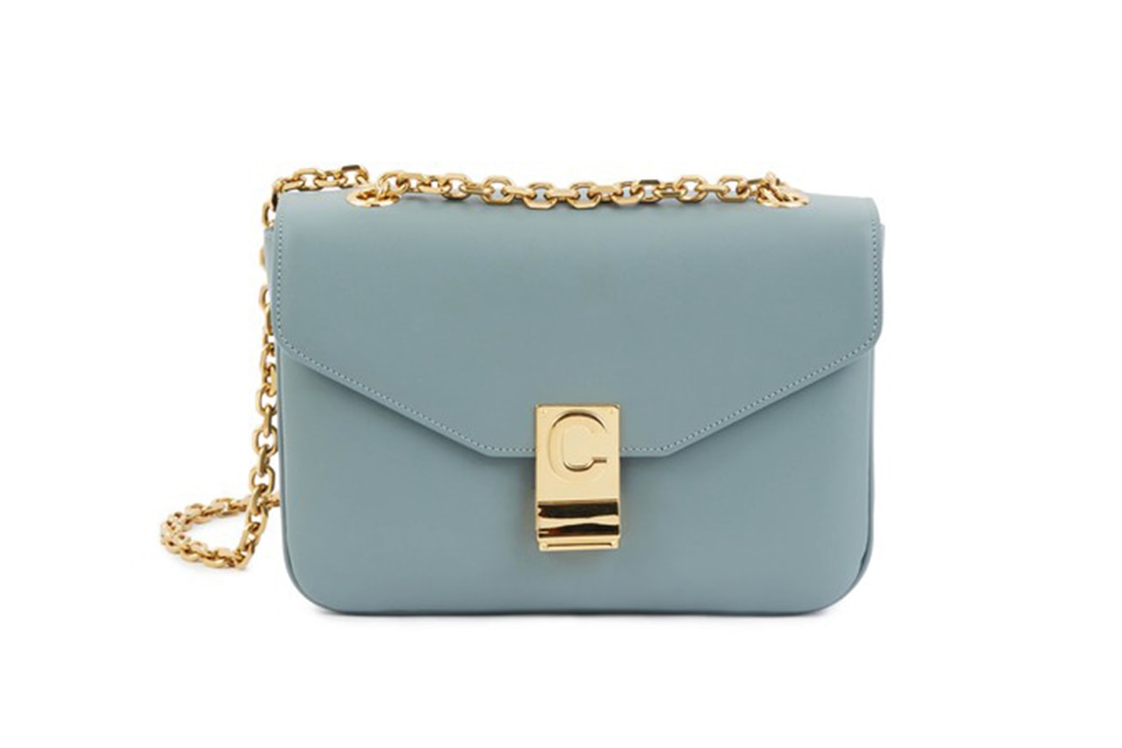 C Medium Model Bag in Shiny Calfskin