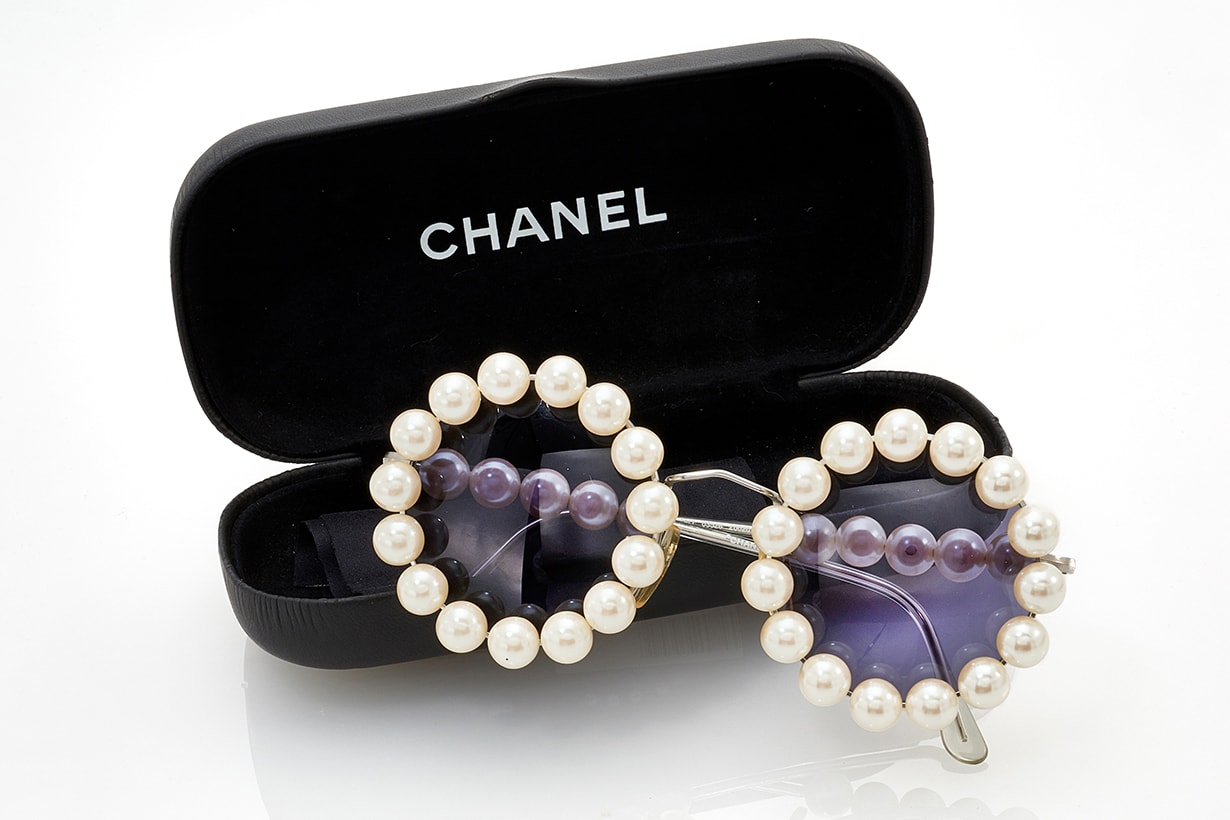 Private Collection of Italian collector Cecilia Matteucci Lavarini Chanel Pearl Sunglasses