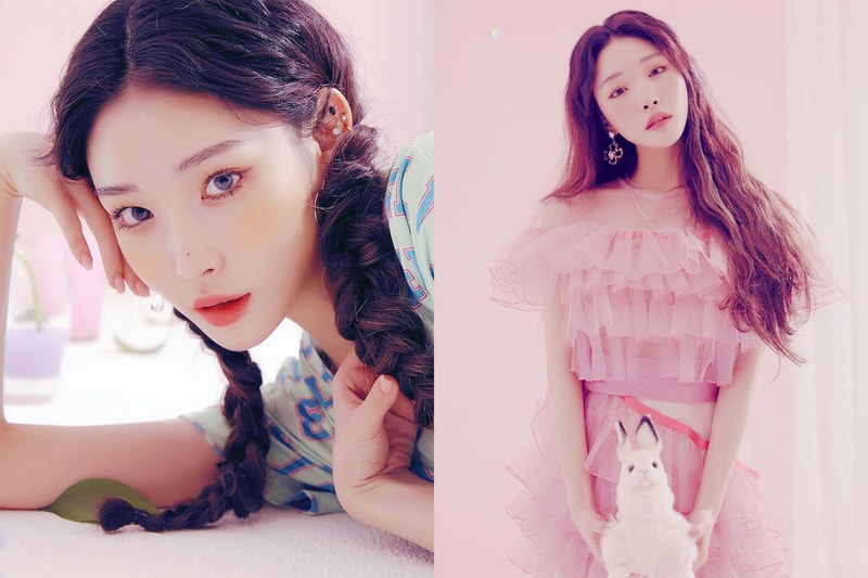 Chungha Kim Chung Ha I.O.I Celebrities hairstyles braiding french braid boxer braid fishtail braids dutch braids rope twisted braids korean idols celebrities singers