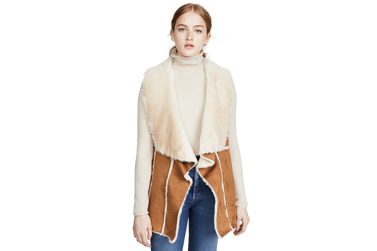 cupcakes and cashmere Tash Faux Suede Vest