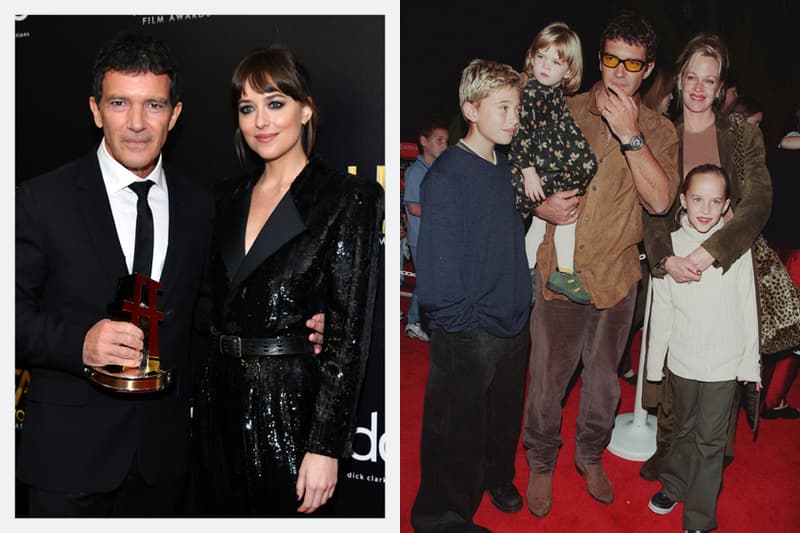 Dakota Johnson Antonio Banderas stepfather awards relationship