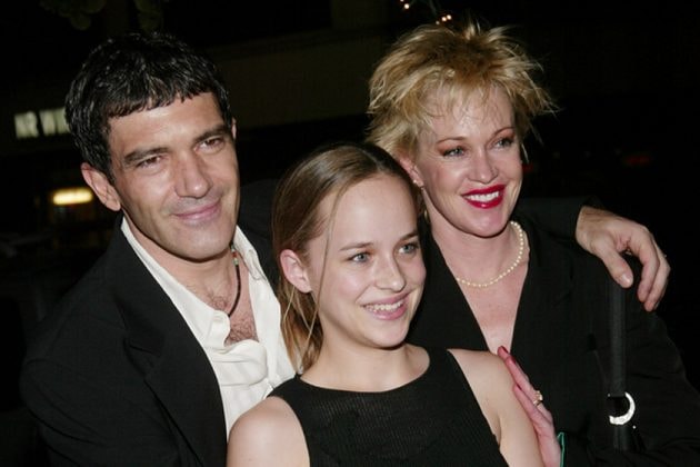 Dakota Johnson Antonio Banderas stepfather awards relationship 