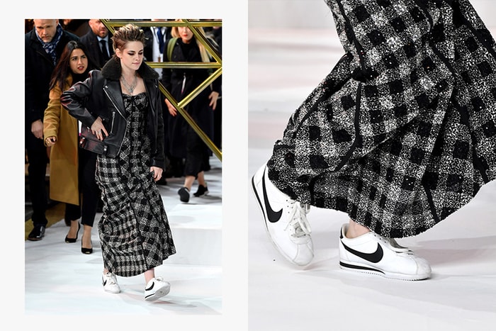 Kristen Stewart 紅毯上又將高跟鞋脫掉，禮服搭配 Nike 波鞋意外成為亮點！