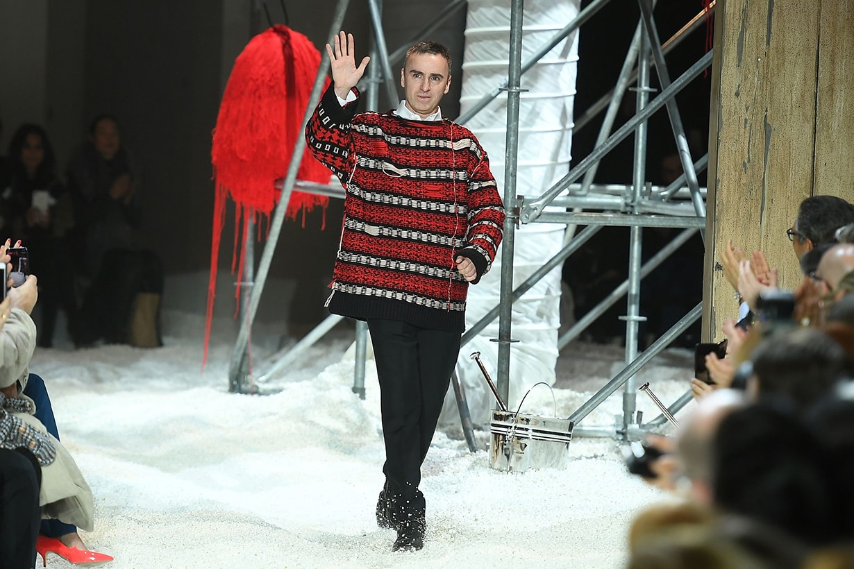 Raf Simons Talks of Fashion in First Appearance Since Calvin Klein Departure