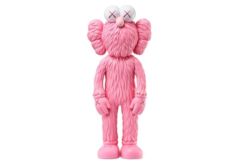 kaws pink black blue bff restock