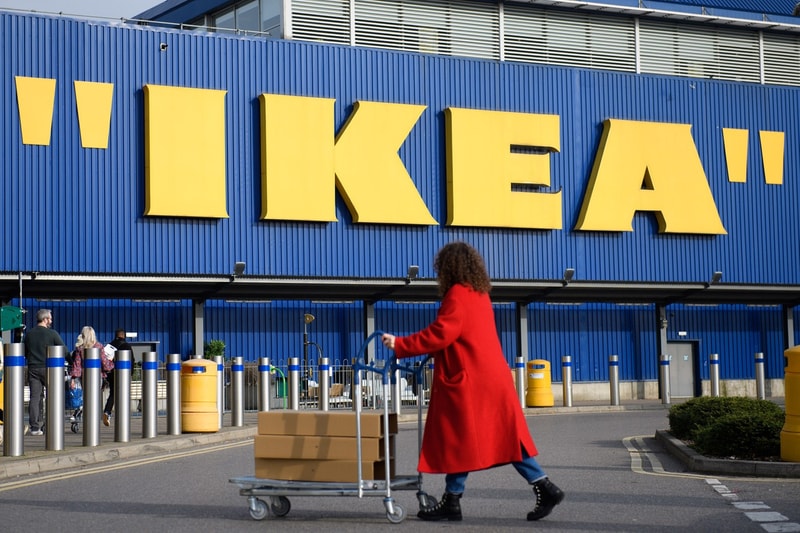 ikea changes logo quotation mark virgil abloh makerad collection