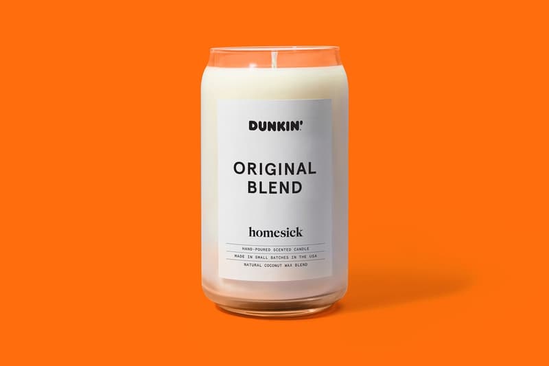 dunkin donuts homesick candle collection coffee peppermint mocha