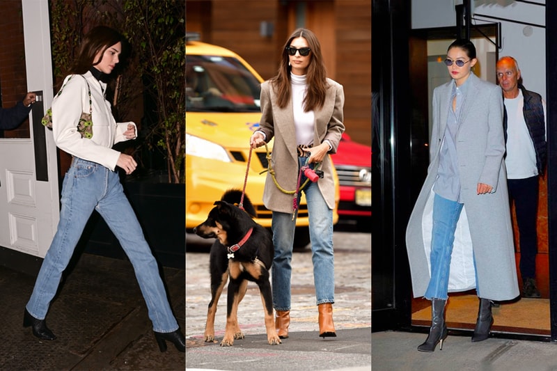 bella hadid kendall jenner emily straight leg jeans sale asos ssense
