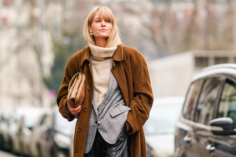 Turtle Neck Sweater and Coat Street Style