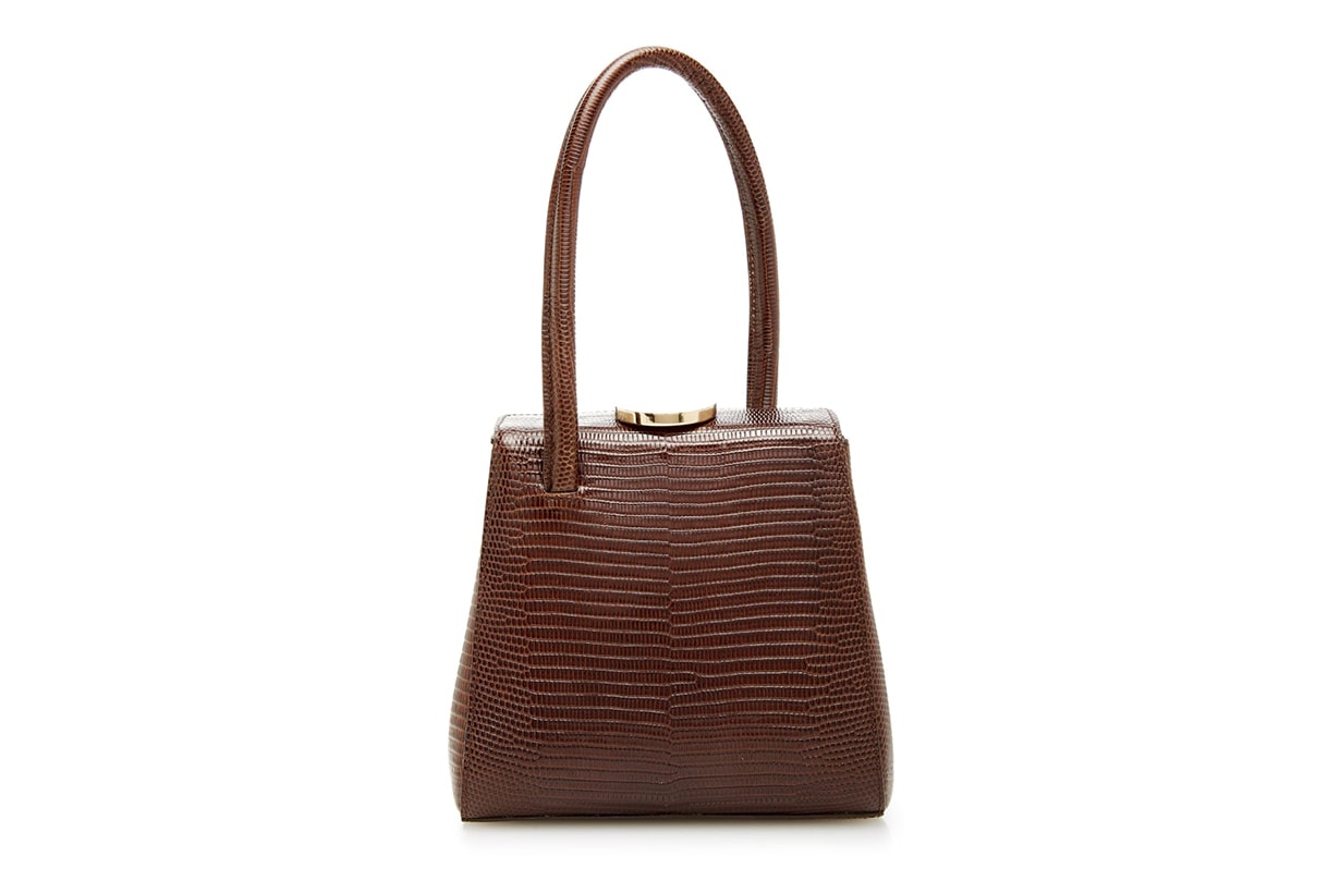 Little Liffner Mademoiselle Lizard-Embossed Leather Bag