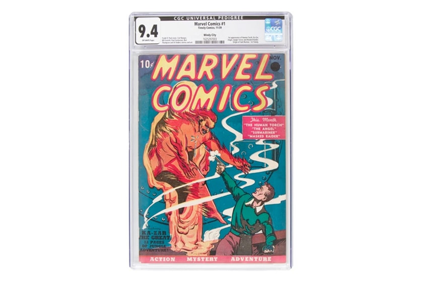 marvel first comic books auction expensive ever price 1939