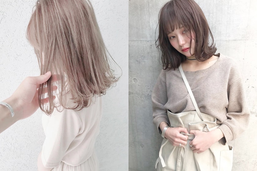 hair dye milk tea color top 3 japanese stylist girl