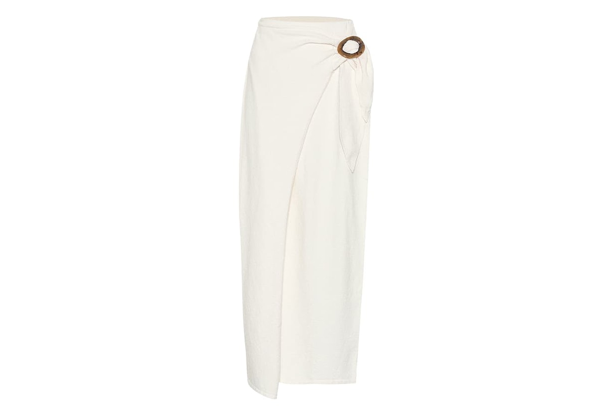 NANUSHKA Sasha Terry Cloth Wrap Skirt