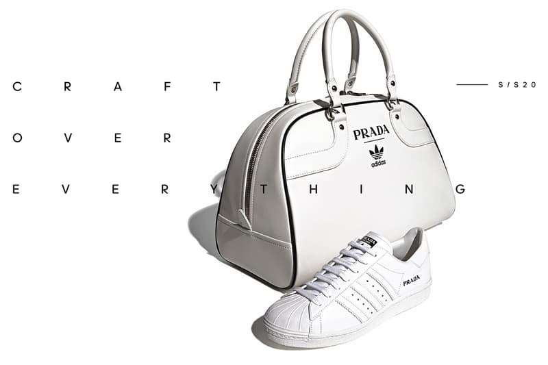 Prada X Adidas Superstar sneakers and bag