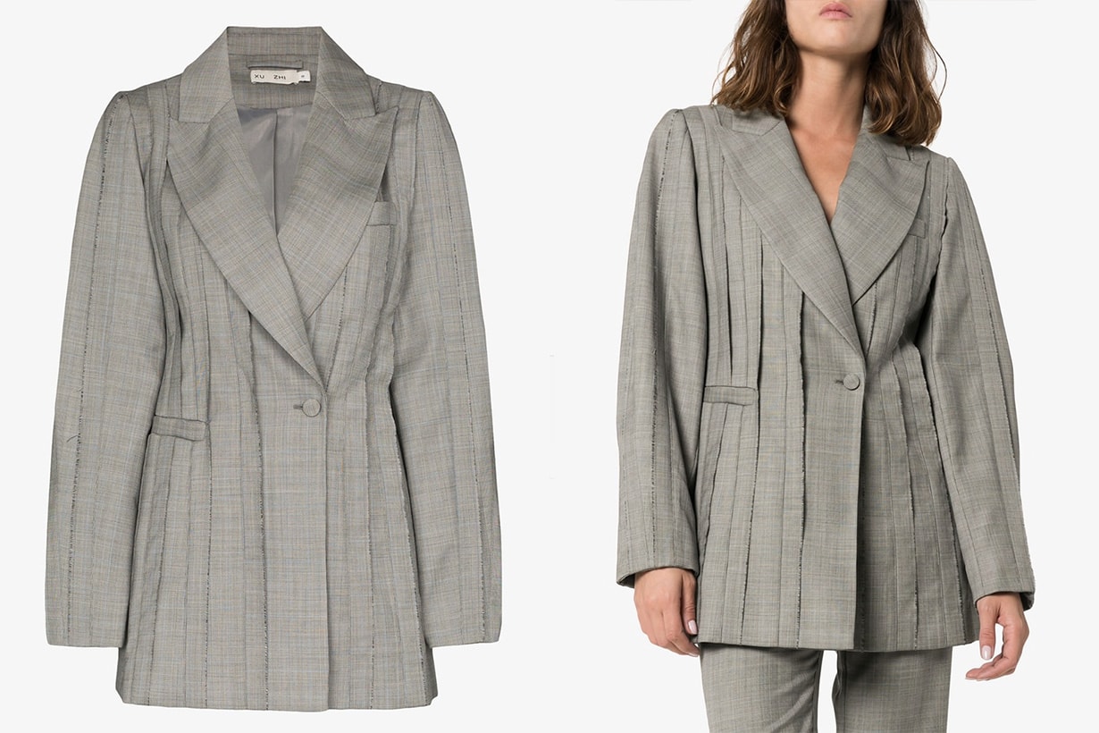 simple jeans blazer outfit 2020