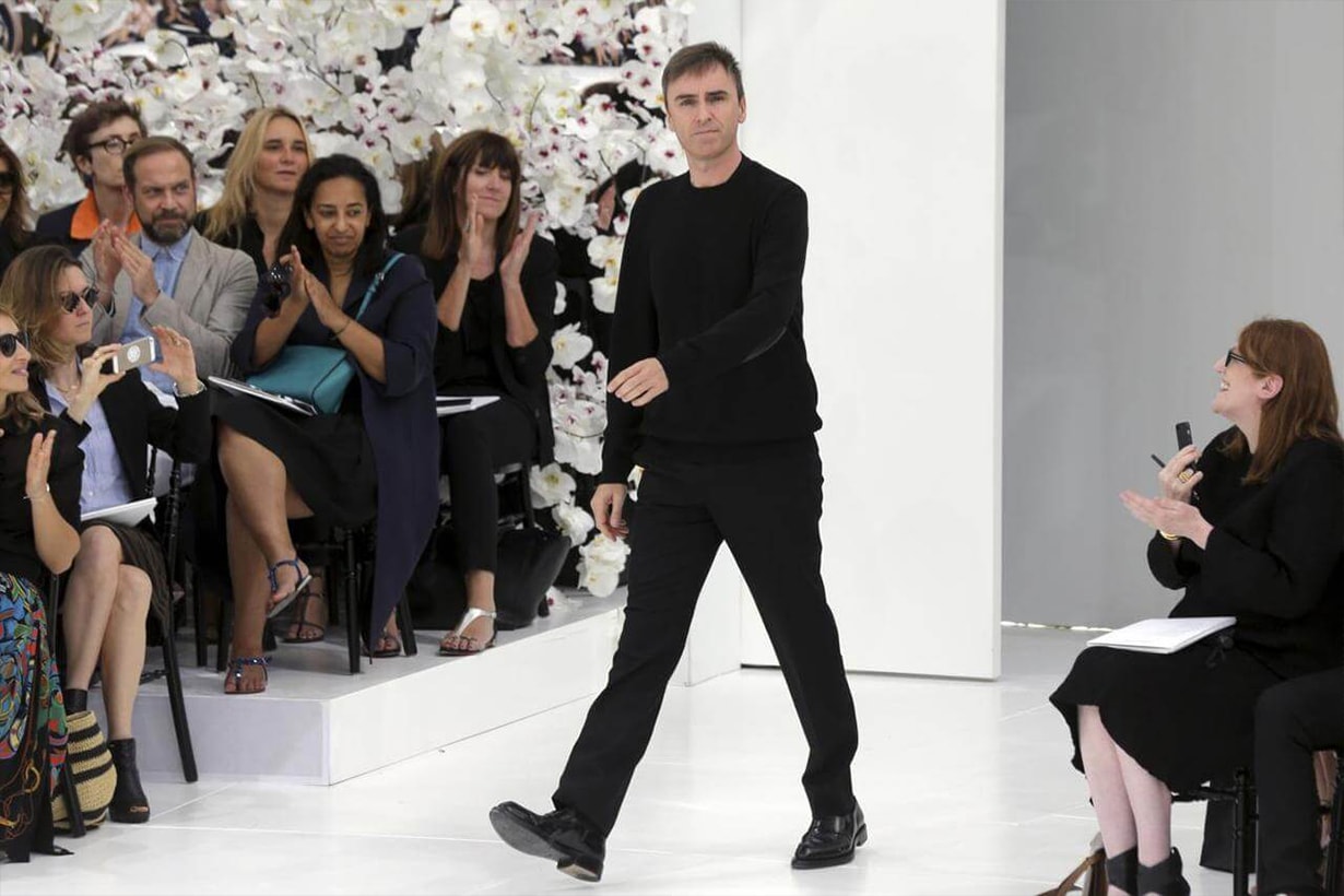 Raf Simons Talks of Fashion in First Appearance Since Calvin Klein Departure