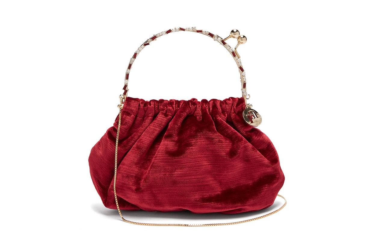 Versailles Crystal and Velvet Clutch