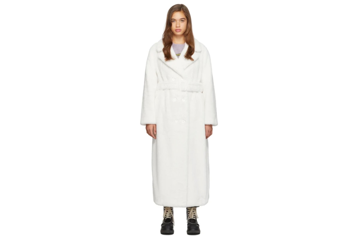 White Long Faustine Coat