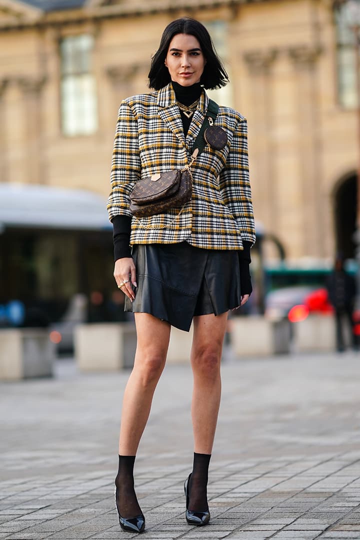Influencers Leather Skirt Brittany Street Style Fashion Week SS2020