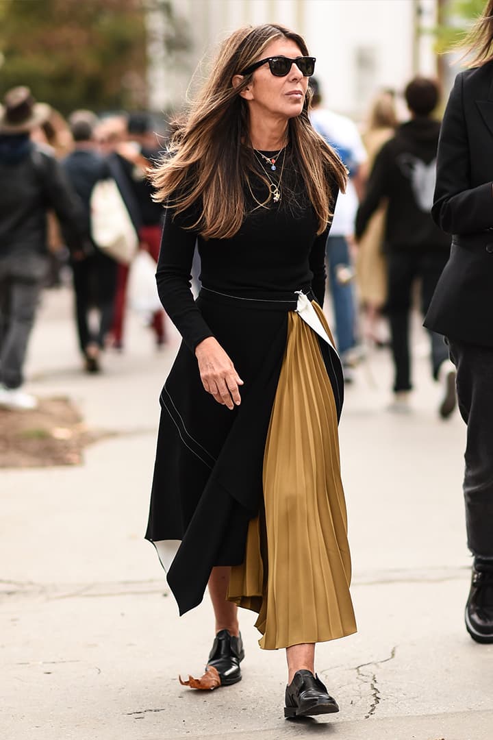 Plead Skirt Street Style Fashion Week SS2020
