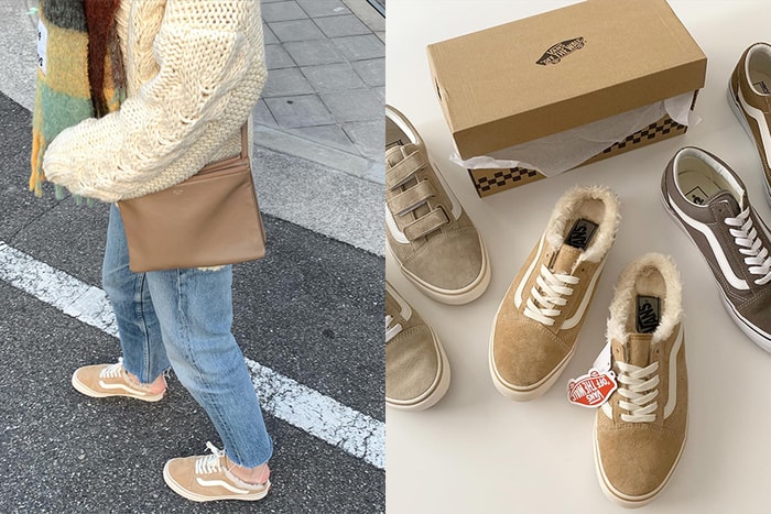冬天就等這一雙:跟日本女生一起穿上 Vans 毛茸茸的奶茶色穆勒鞋!