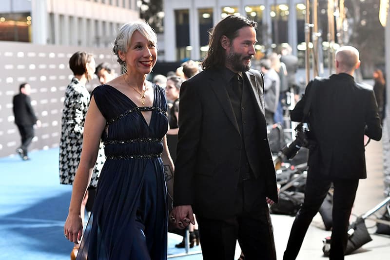 Keanu Reeves Girlfriend Alexandra Grant White Hair Color