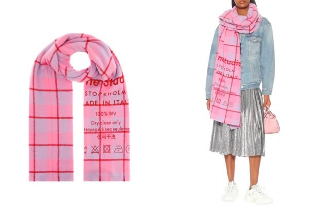 acne studios scaves except basic 2019 winter