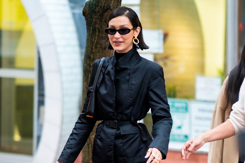 bella hadid blazer coat comfy fashion airport style it item