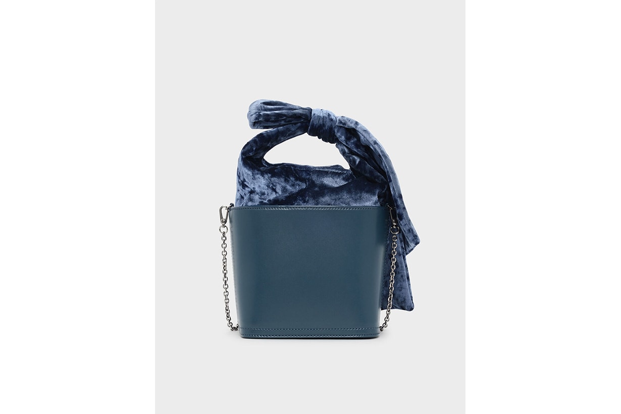 Bow Detail Handle Bucket Bag