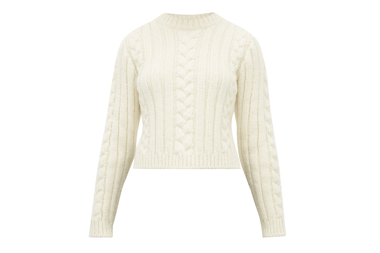 Cable-knit Alpaca-blend Sweater