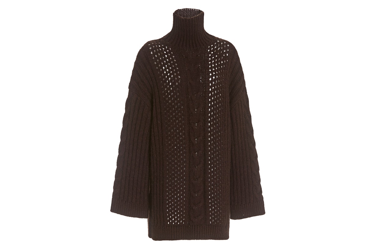 Diya Oversized Knit Turtleneck Sweater