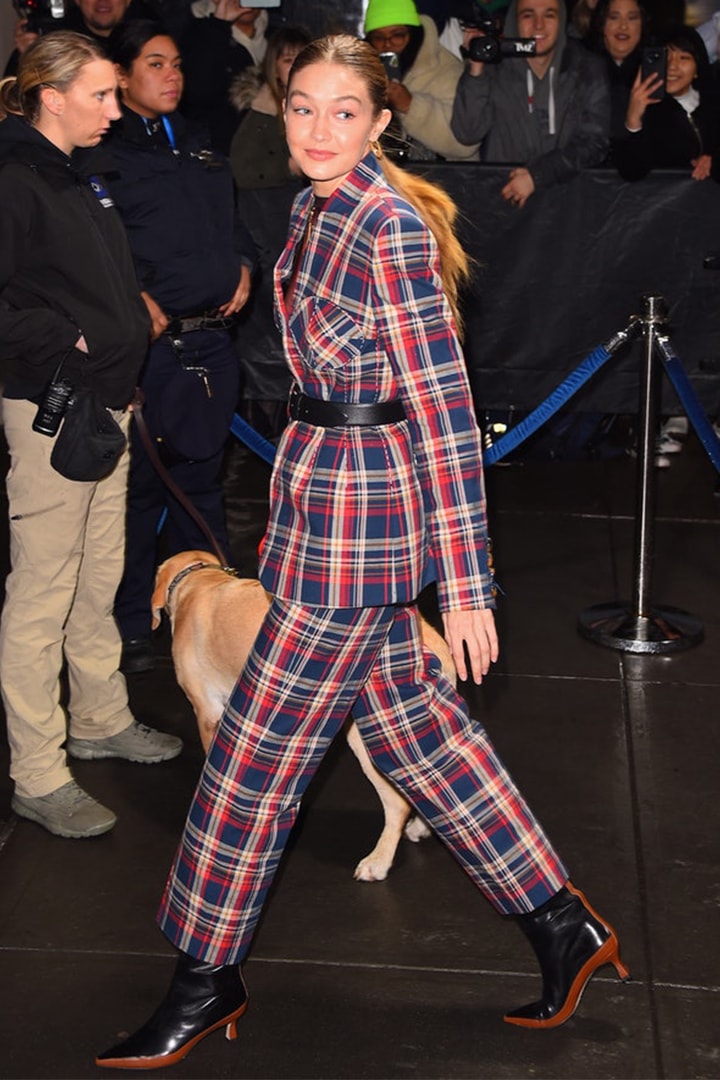 Gigi Hadid arrives at Madison Square Garden for Jingle Ball in Manhattan